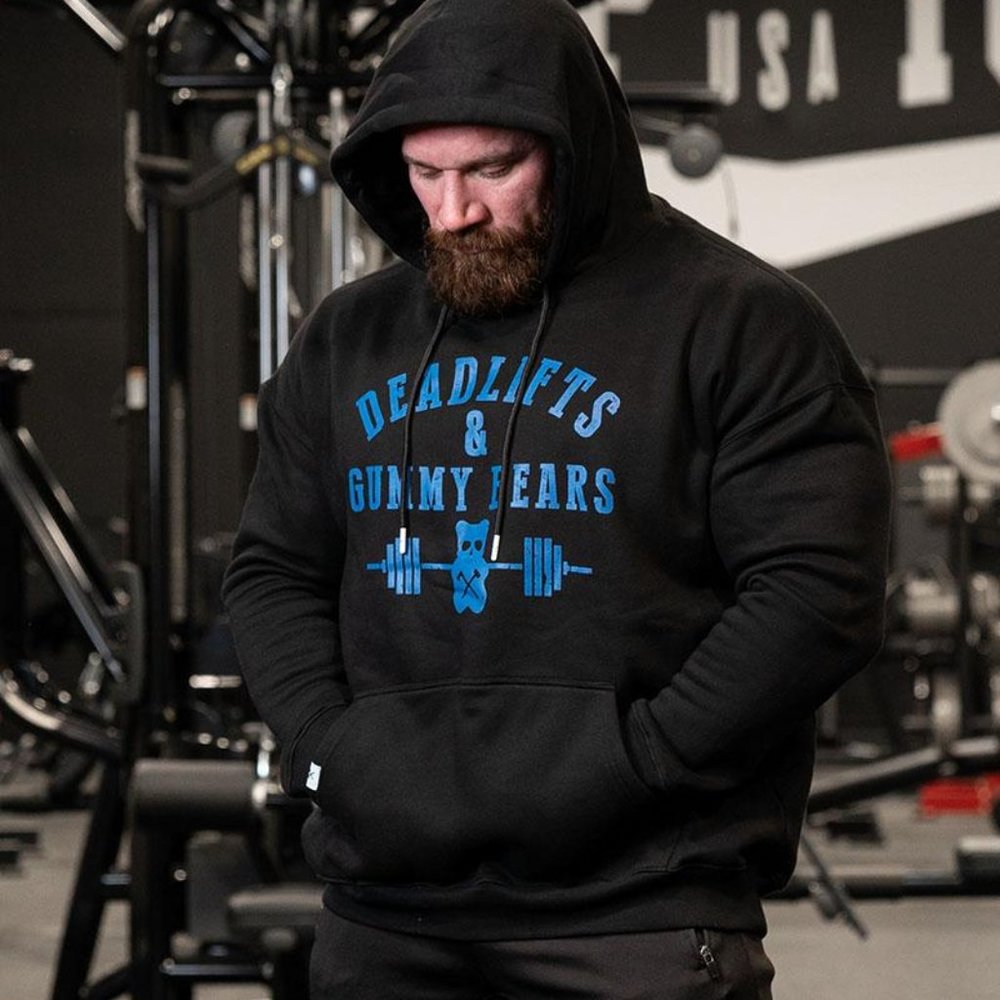 New American Roughneck Hoodie Deadlifts Gummy Bear